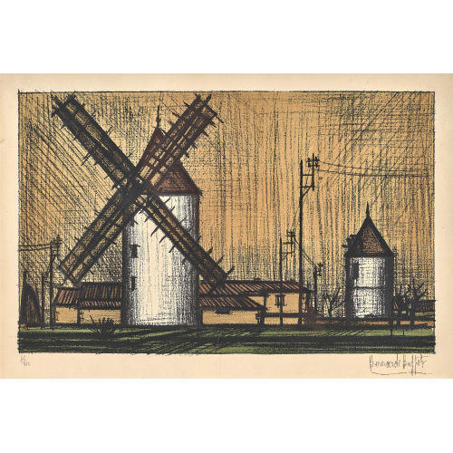BERNARD BUFFET : Les moulins (DOBIASCHOFSKY AUKTIONEN AG)