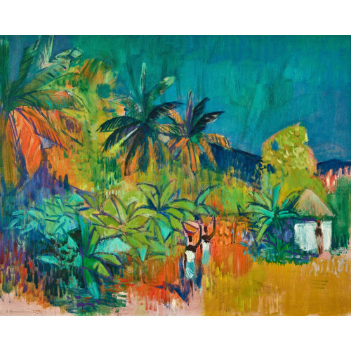 ALBERT NEUENSCHWANDER : 'Haiti Landschaft' (DOBIASCHOFSKY AUKTIONEN AG)