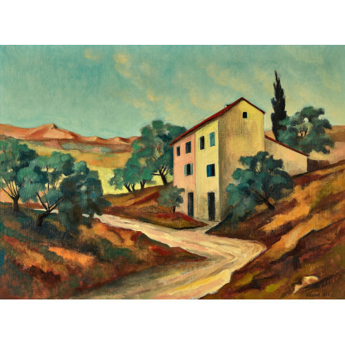 GUSTAVE BUCHET : Mas dans les oliviers (DOBIASCHOFSKY AUKTIONEN AG)