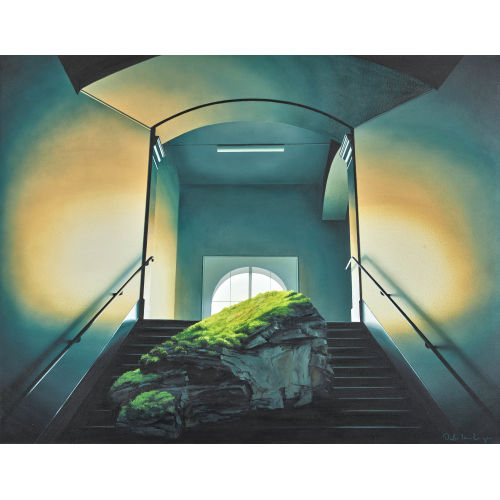 DIETER LEUENBERGER : Treppe in der alten Kaserne (DOBIASCHOFSKY AUKTIONEN AG)