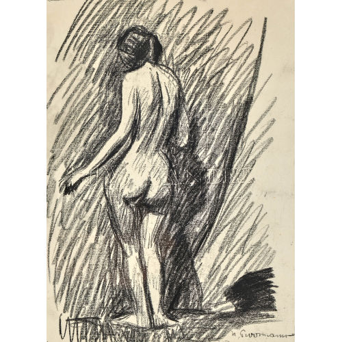 HANS PURRMANN : Stehender R�ckenakt (DOBIASCHOFSKY AUKTIONEN AG)