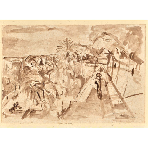 HANS PURRMANN : S�dliche Landschaft (DOBIASCHOFSKY AUKTIONEN AG)
