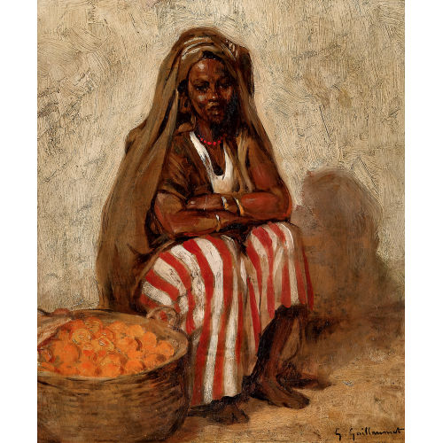 GUSTAVE ACHILLE GUILLAUMET : 'La marchande d'oranges' (DOBIASCHOFSKY AUKTIONEN AG)