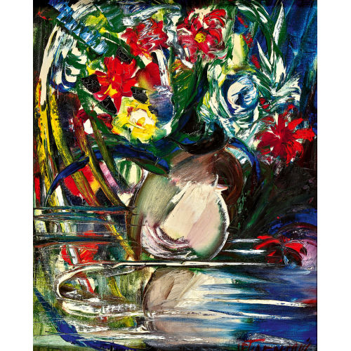 JANIS FERDINANDS TIDEMANIS : Blumenstrauss in Vase (DOBIASCHOFSKY AUKTIONEN AG)