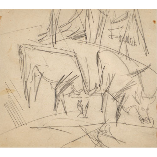 ERNST LUDWIG KIRCHNER : K�he an der Tr�nke (DOBIASCHOFSKY AUKTIONEN AG)