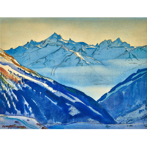 ALBERT NYFELER : Winterliche Berglandschaft (DOBIASCHOFSKY AUKTIONEN AG)