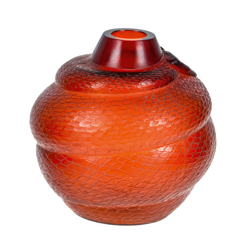 REN LALIQUE : Vase 'Serpent', Wingen-sur-Moder, um 1924-1937 (DOBIASCHOFSKY AUKTIONEN AG)