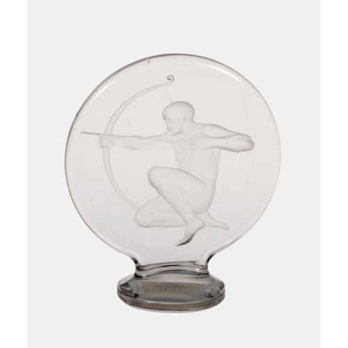 REN� LALIQUE : Briefbeschwerer 'Archer', Wingen-sur-Morder, um 1926-1937 (DOBIASCHOFSKY AUKTIONEN AG)