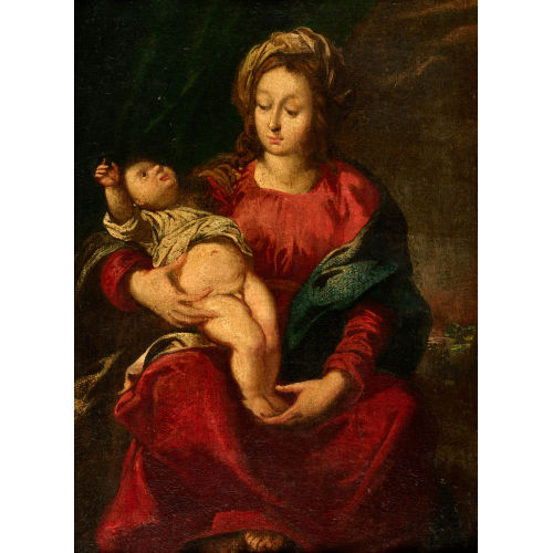 18. JH. ITALIEN : Maria mit Kind (DOBIASCHOFSKY AUKTIONEN AG)