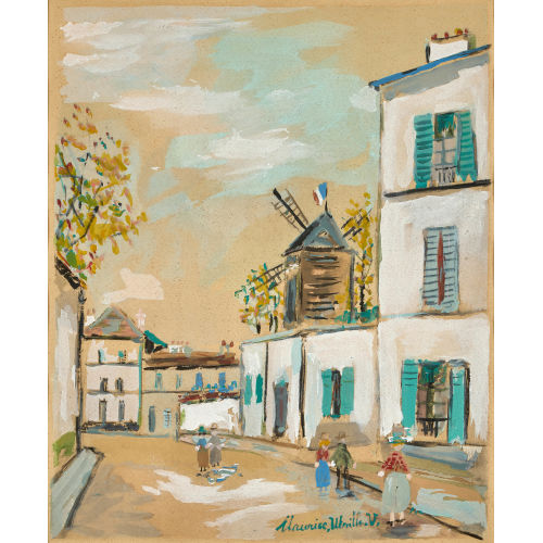 MAURICE UTRILLO : Montmartre (DOBIASCHOFSKY AUKTIONEN AG)