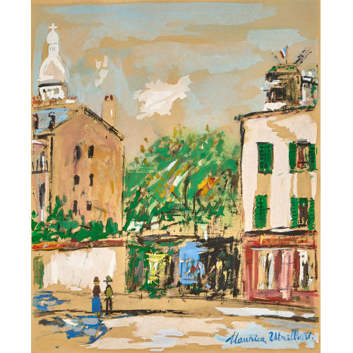 MAURICE UTRILLO : Les devantures, Montmartre (DOBIASCHOFSKY AUKTIONEN AG)