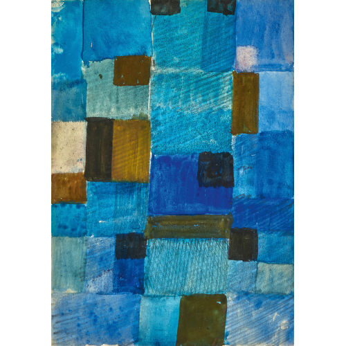 JOHANNES ITTEN : 'Komposition in Blau' (DOBIASCHOFSKY AUKTIONEN AG)