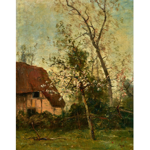 LOUIS-AIM� JAPY : Bl�hender Obstbaum vor Bauernhaus (DOBIASCHOFSKY AUKTIONEN AG)