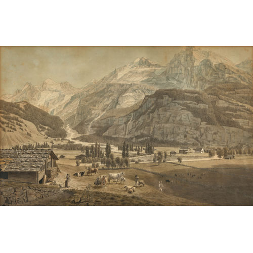 JOHANN JAKOB BIEDERMANN : 'Dans la Val�e de Kandersteg' (DOBIASCHOFSKY AUKTIONEN AG)