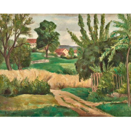PAUL TH�OPHILE ROBERT : 'Paysage - Ried/Biel' (DOBIASCHOFSKY AUKTIONEN AG)