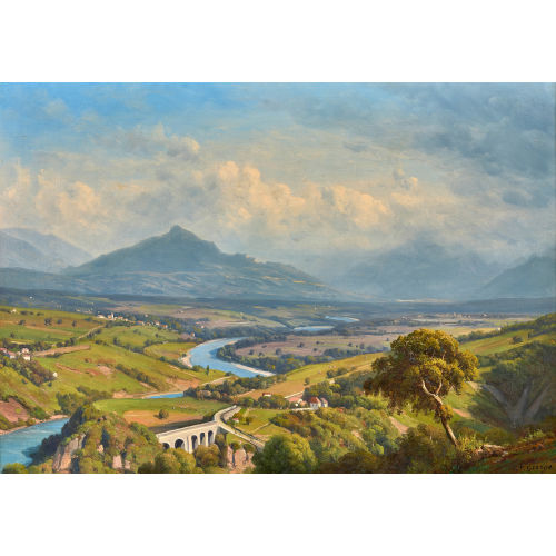 JEAN PHILIPPE GEORGE-JULLIARD : 'Mornex - vue pr�s de Mont Gosse' (DOBIASCHOFSKY AUKTIONEN AG)