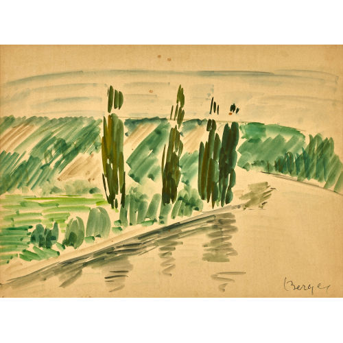 HANS BERGER : Uferlandschaft (DOBIASCHOFSKY AUKTIONEN AG)