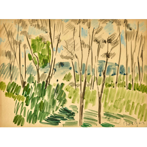 HANS BERGER : Landschaft mit B�umen (DOBIASCHOFSKY AUKTIONEN AG)