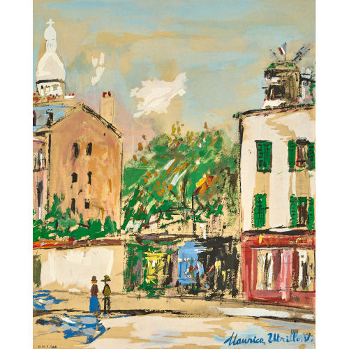 MAURICE UTRILLO : Les devantures, Montmartre (DOBIASCHOFSKY AUKTIONEN AG)