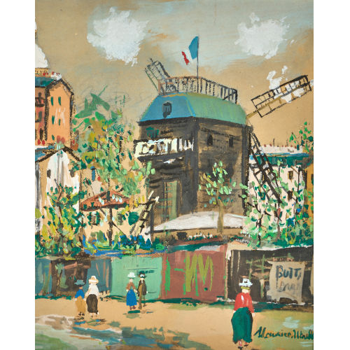 MAURICE UTRILLO : 'Le Moulin de la Galette' (DOBIASCHOFSKY AUKTIONEN AG)
