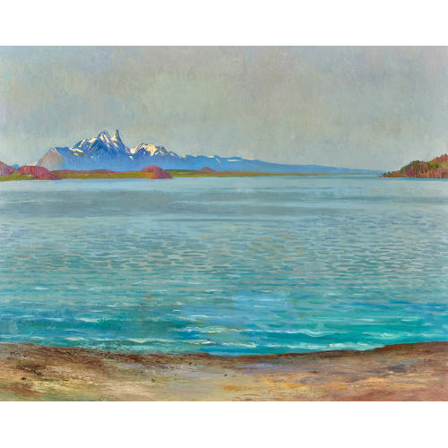MARCUS JACOBI : Thunersee mit Stockhorn (DOBIASCHOFSKY AUKTIONEN AG)