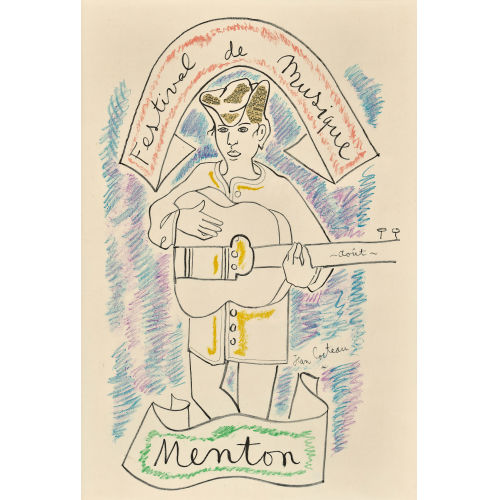 JEAN COCTEAU : 'Festival de Musique Menton' (DOBIASCHOFSKY AUKTIONEN AG)