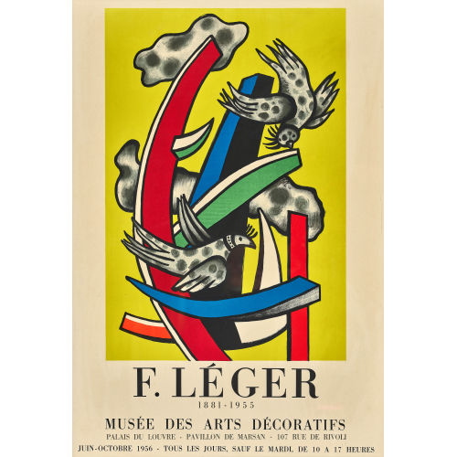 FERNAND L�GER : 'F. L�ger Mus�e des Arts D�coratifs Palais du Louvre 1956' (DOBIASCHOFSKY AUKTIONEN AG)