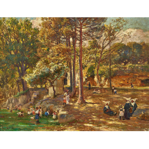 FRANZ THEODOR AERNI : Park in Rom (DOBIASCHOFSKY AUKTIONEN AG)