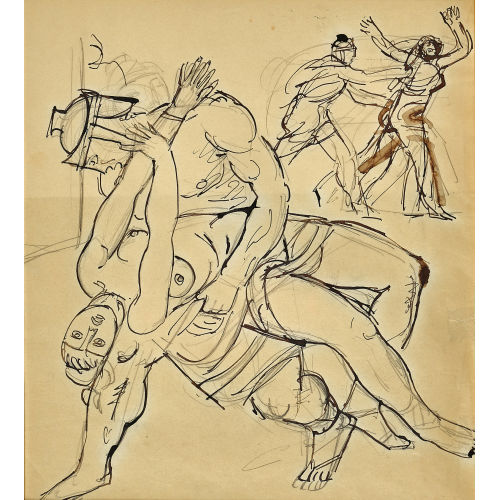 MAURICE BARRAUD : Der Kampf (DOBIASCHOFSKY AUKTIONEN AG)