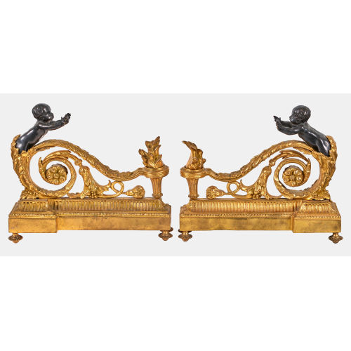 PAAR KAMINB�CKE : Stil Louis XVI, Frankreich, um 1850-1870 (DOBIASCHOFSKY AUKTIONEN AG)