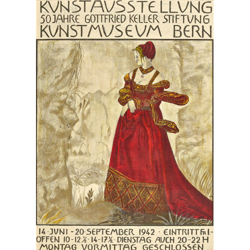 CUNO AMIET : 'Kunstausstellung 50 Jahre Gottfried Keller Stiftung...' (DOBIASCHOFSKY AUKTIONEN AG)