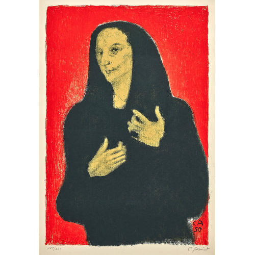CUNO AMIET : 'Portr�t der Bildhauerin Germaine Richier' (DOBIASCHOFSKY AUKTIONEN AG)
