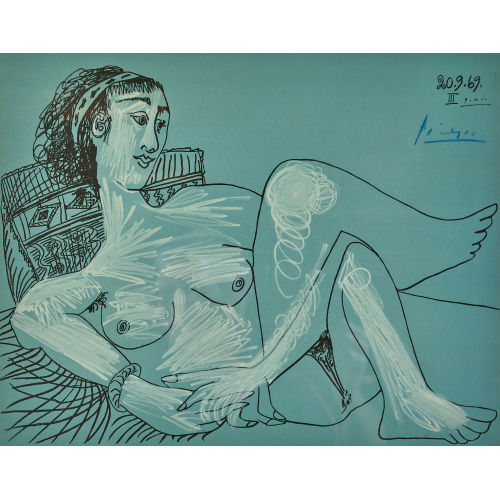 PABLO PICASSO : Femme nue (DOBIASCHOFSKY AUKTIONEN AG)