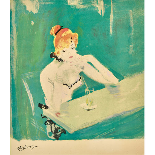 JEAN-GABRIEL DOMERGUE : Jeune femme (DOBIASCHOFSKY AUKTIONEN AG)