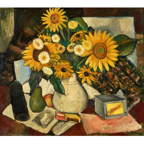 PAUL TH�OPHILE ROBERT : Nature morte aux fleurs (DOBIASCHOFSKY AUKTIONEN AG)