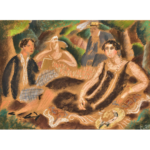 PAUL TH�OPHILE ROBERT : Le d�jeuner sur l'herbe (DOBIASCHOFSKY AUKTIONEN AG)