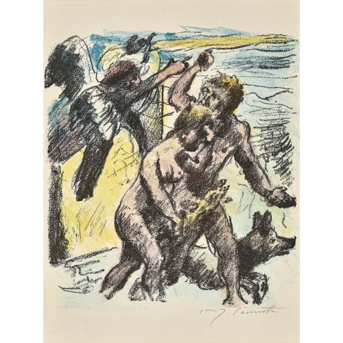 LOVIS CORINTH : 'Vertreibung aus dem Paradies' (DOBIASCHOFSKY AUKTIONEN AG)