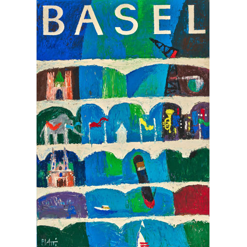 CELESTINO PIATTI : 'Basel' (Plakatentwurf) (DOBIASCHOFSKY AUKTIONEN AG)