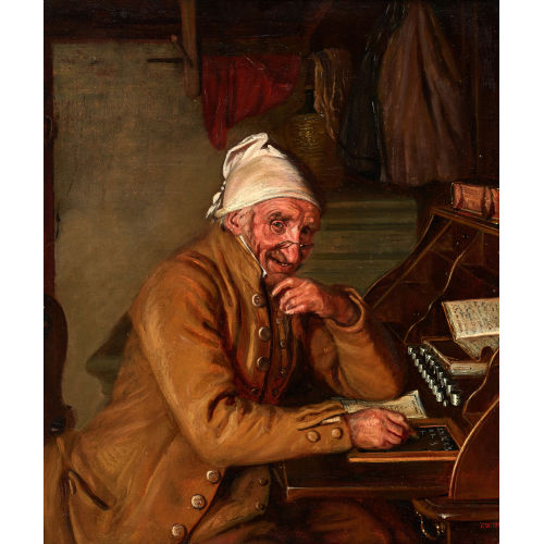 FRIEDRICH JOHANN JAKOB WALTHARD : Der Buchhalter (DOBIASCHOFSKY AUKTIONEN AG)