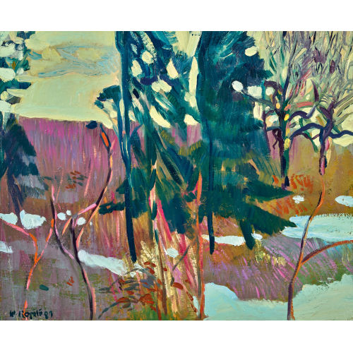 WALTER ROP�L� : Landschaft im Vorfr�hling (DOBIASCHOFSKY AUKTIONEN AG)