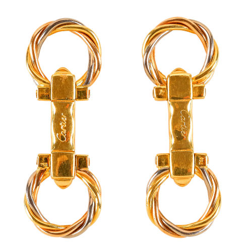 MANSCHETTENKN�PFE : Cartier, 'Trinity', Paris, 1997 (DOBIASCHOFSKY AUKTIONEN AG)