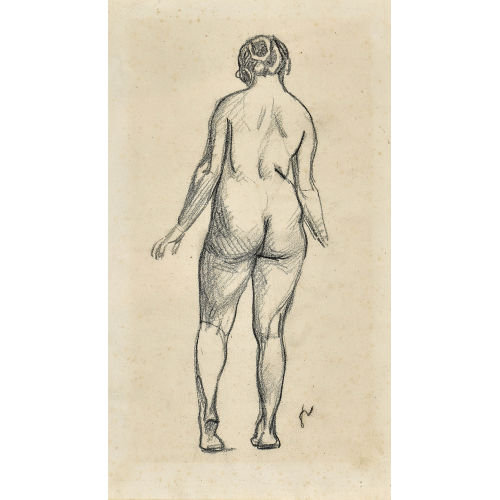 F�LIX VALLOTTON : 'Nu de dos, en marchant' (DOBIASCHOFSKY AUKTIONEN AG)