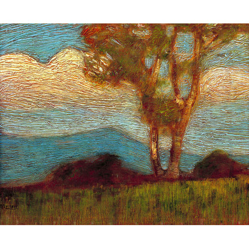 ETTORE BURZI : 'Paesaggio con le nuvole' (DOBIASCHOFSKY AUKTIONEN AG)