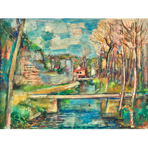 SERGE BRIGNONI : Norditalienische Landschaft (DOBIASCHOFSKY AUKTIONEN AG)