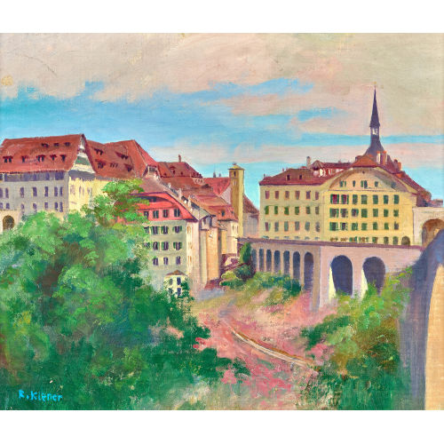 ROBERT KIENER : Blick auf Bern (DOBIASCHOFSKY AUKTIONEN AG)