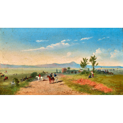 CONRAD WISE CHAPMAN : R�mische Landschaft mit Jagdgesellschaft (DOBIASCHOFSKY AUKTIONEN AG)