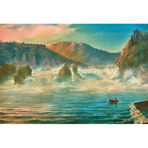 19. JH. SCHWEIZ : Der Rheinfall bei Neuhausen (DOBIASCHOFSKY AUKTIONEN AG)