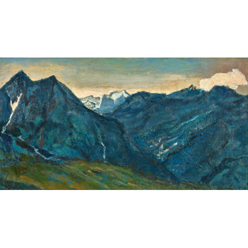 VICTOR SURBEK : 'Blick von Alp Mettau ins Tal von Arolla' (DOBIASCHOFSKY AUKTIONEN AG)