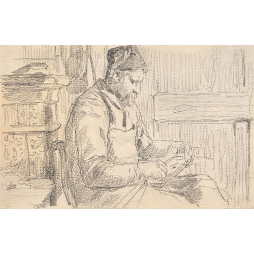 ALBERT ANKER : Der Schuhmacher an der Arbeit (DOBIASCHOFSKY AUKTIONEN AG)