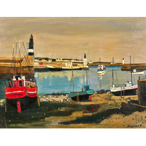 GEORGES BORGEAUD : 'Port de Concarneau' (DOBIASCHOFSKY AUKTIONEN AG)